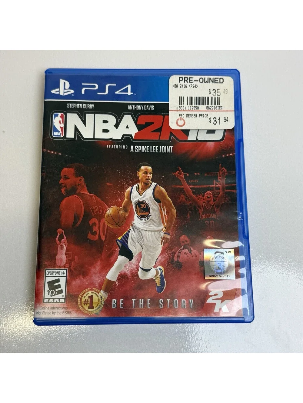 2K NBA 2K16 PS4 (Sony PlayStation 4) NTSC-U/C E10+ (2015) Disc & Case